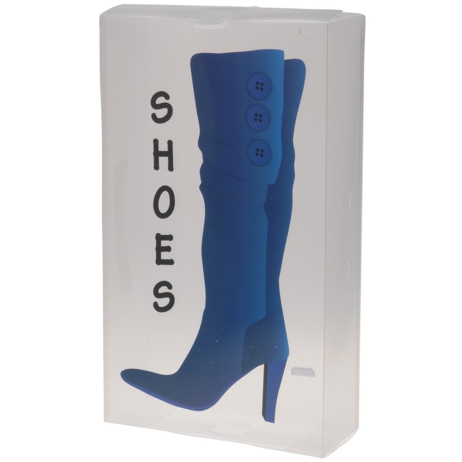 Úložný box na vysoké topánky 51,5 x 30 x 11,5 cm, modrá