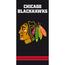 BedTex Osuška NHL Chicago Blackhawks Black, 70 x 140 cm