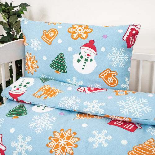 4Home Kinderbettwäsche aus Flanell Sweet Winter, 100 x 135 cm, 40 x 60 cm