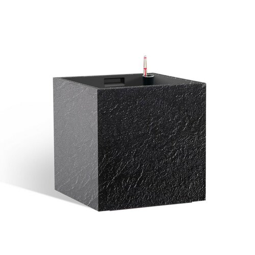 Flower Lover Samozavlažovací květináč Cubico Stoneantracit, 27 cm