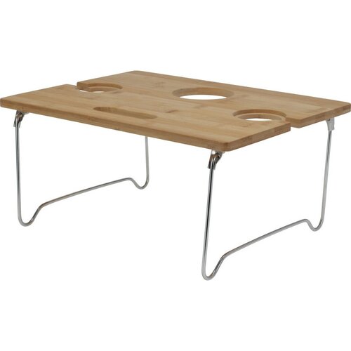 EH Klappbarer Weintisch aus Bambus, 38 x 28 x 18 cm