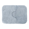 Set de covorașe de baie gri deschis, 2 buc.