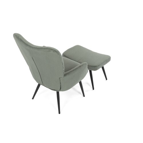 Fotoliu relaxant cu suport pentru picioare L7285GRN6, verde