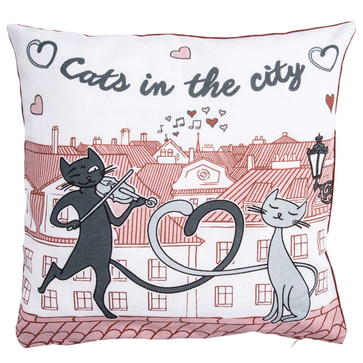 Trade Concept Obliečka na vankúšik Mačky v meste, 40 x 40 cm