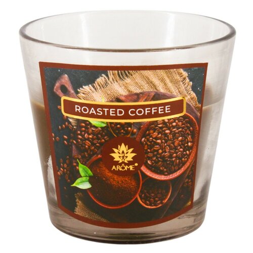 Arome Vonná sviečka v skle Roasted Coffee, 120 g