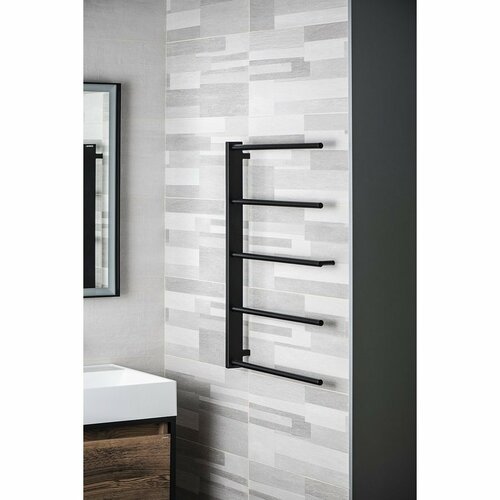 SAPHO SN883 Suport pentru prosoape Slice, 52 x 79cm, negru mat