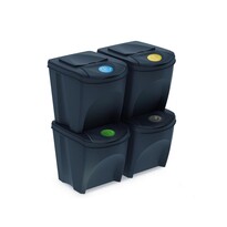 Kosz do segregacji śmieci Sortibox 25 l, 4 szt., antracyt
