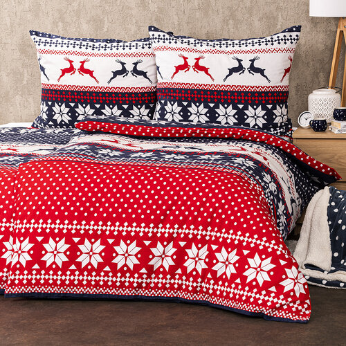 Lenjerie de pat, bumbac, 4Home Blue nordic, 140 x 220 cm, 70 x 90 cm + 50 x 70 cm