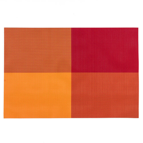 Prostírání DeLuxe oranžová, 30 x 45 cm, sada 4 ks