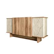 Skříňka Diana Travertine and Walnut