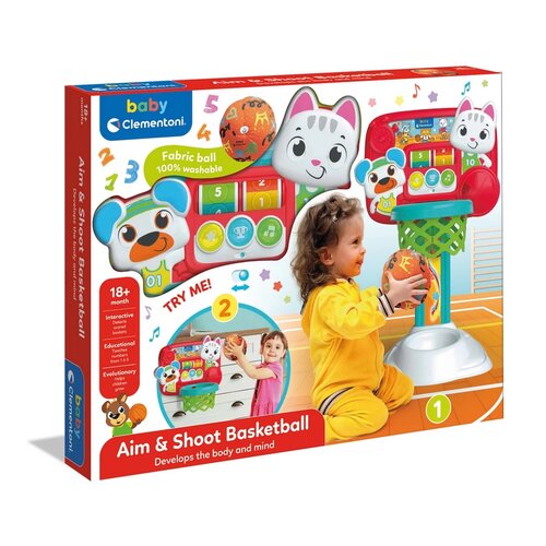 Set interactiv Clemmy baby - Coș de baschet