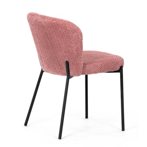 Súprava jedálenských stoličiek Bouclé CT-W1077 PINK2, 4 ks