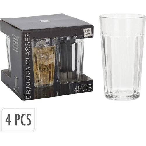 Set of 350 ml Atmos drink glasses, 4 pcs