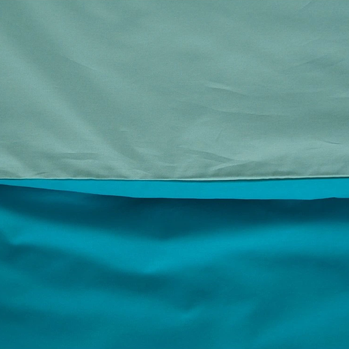 B.E.S. Petrovice Pamut ágynemű Double face türkiz/olajzöld, 140 x 220 cm, 70 x 90 cm