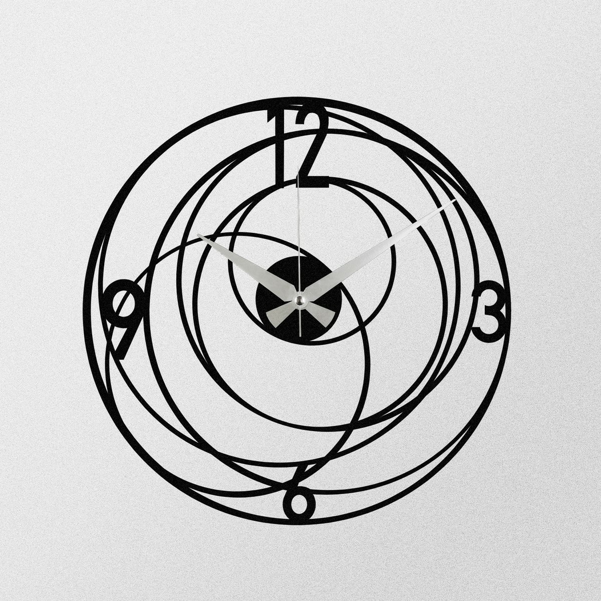 Zegar ścienny Magic S027 Black, 48 x 48 cm