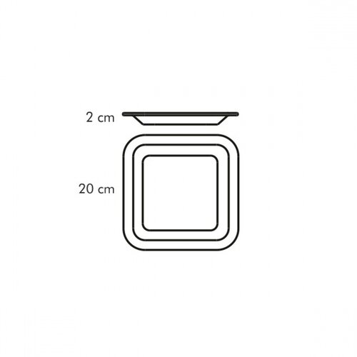 Obrázok Tescoma Dezertný tanier GUSTITO 20x20 cm, 6ks (386340.00)