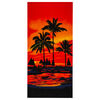 Plážová osuška Palmy červená, 70 x 150 cm