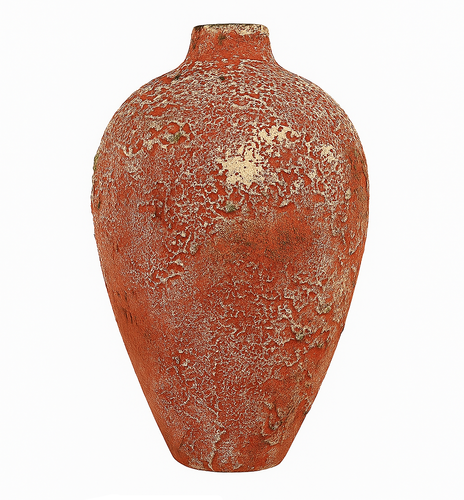 Keramická váza YL742 Patina, červená