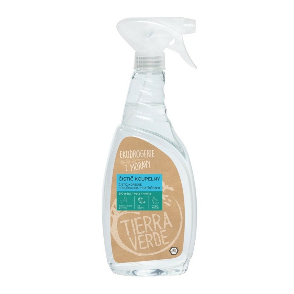 Tierra Verde Čistič koupelny s BIO mátovou silicí, 750 ml