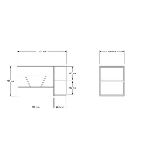 Pracovní stůl Caste Sapphire Oak