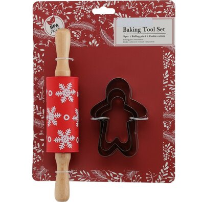 Božični set za peko Gingerbread man, 4 kos