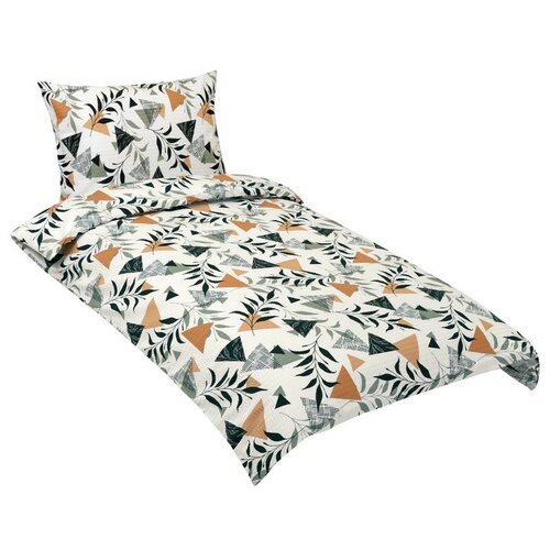 Posteljnina iz krepa Bellatex Vrt, 140 x 220 cm, 70 x 90 cm