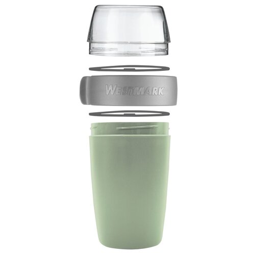 Westmark Dvodelna posoda za malico, 700 ml, metinazelena