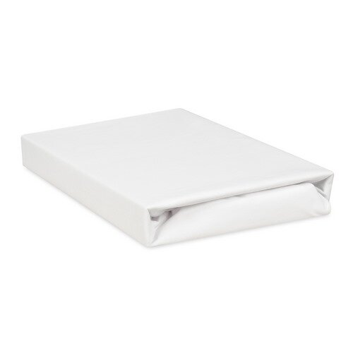 Cearșaf de pat impermeabil Matex Jersey alb , 90 x 200 x 30 cm