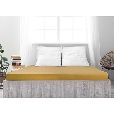 4Home jersey prestieradlo Ideál horčicová, 140 x 200 cm