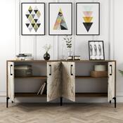 Kiev Walnut and White Marble szekrény