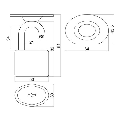 Richter RV.13.50.RG Visoki ključavnica s platformo