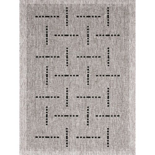 Floorlux 20008 szőnyeg silver/black, 60 x 110 cm