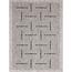 Preproga Floorlux silver/black 20008, 60 x 110 cm