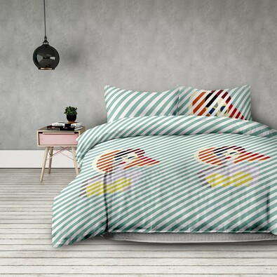 AmeliaHome Obliečky Retrogirl, 200 x 220 cm, 2 ks 70 x 90 cm
