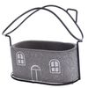 Betonski lonec za cvetlice House siva, 18 x 14,5 x9 cm