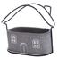 Betonski lonec za cvetlice House siva, 18 x 14,5 x9 cm