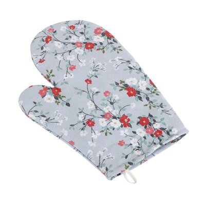 Bellatex Kuchynská chňapka DITA Kvietky na sivej, 18 x 28 cm