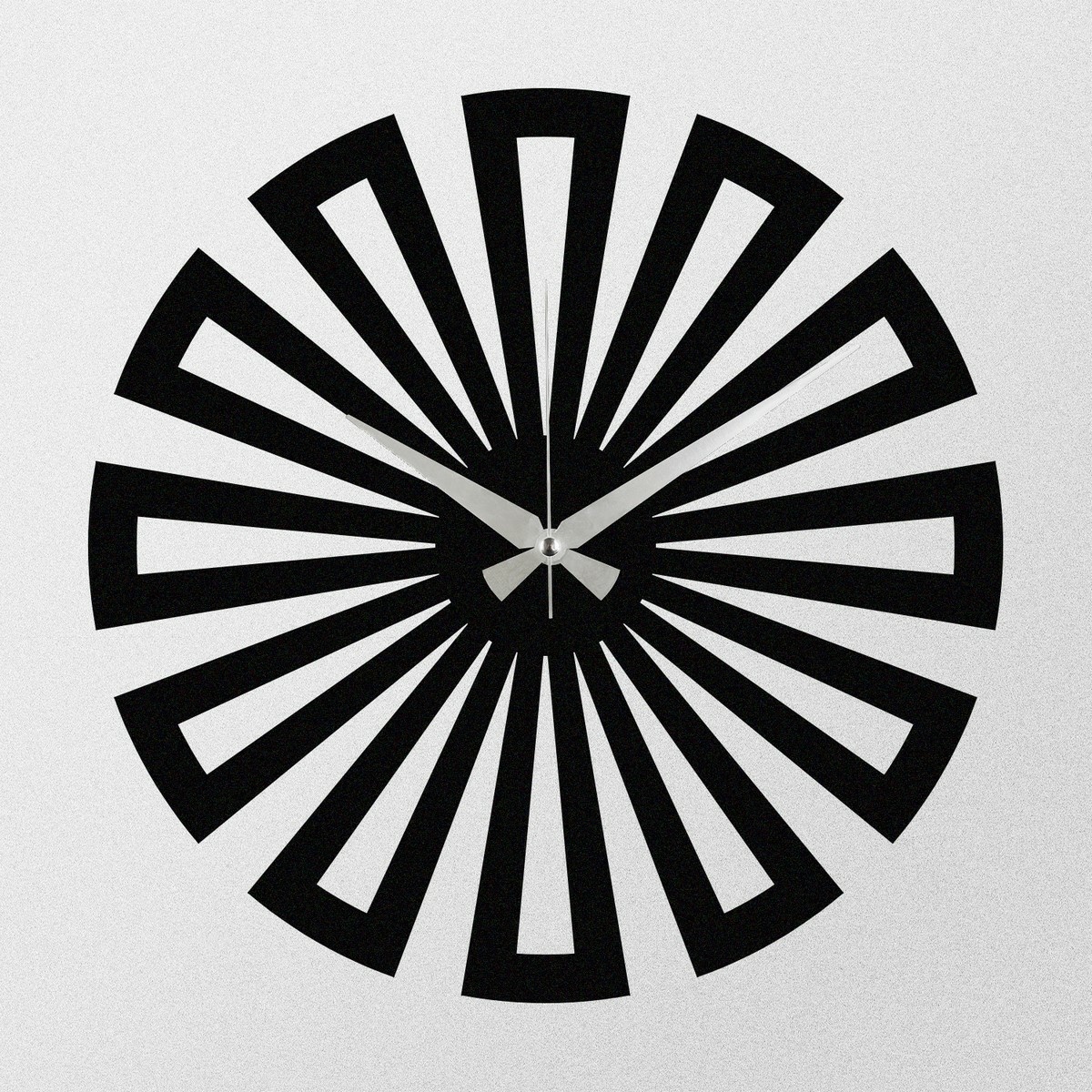 Zegar ścienny Enzo S003 Black, 48 x 48 cm