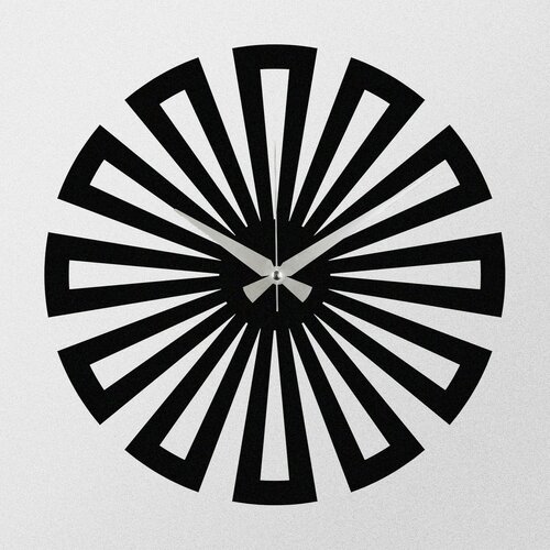 Ceas de perete Enzo S003 Black , 48 x 48 cm