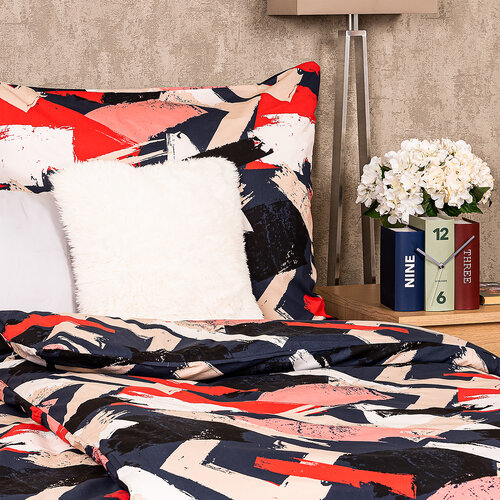Lenjerie de pat din bumbac 4Home Paint, 140 x 220 cm, 70 x 90 cm