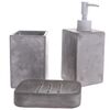 Set de accesorii de baie din ciment Bain, 3 piese,