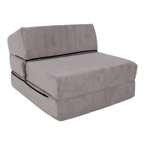 Skladacie kreslo / matrac PELOS, sivá