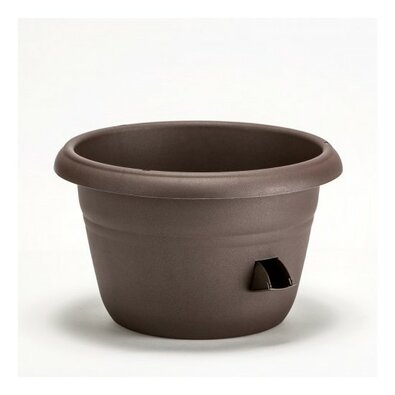 Plastia Selbstbewässernde Jardiniera Siesta Braun , Durchmesser 35 cm