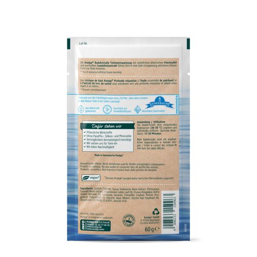Kneipp Relaxare profundă sare de baie, 60 g