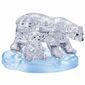 HCM Kinzel 3D Crystal puzzle Ľadov medvedica s mláďaťom, 40 dielikov