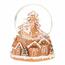 Glob de zăpadă de Crăciun Moș Crăciun din turtădulce, poliresin , 9 cm