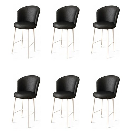 Uras Black and White bárszék szett, 6 db