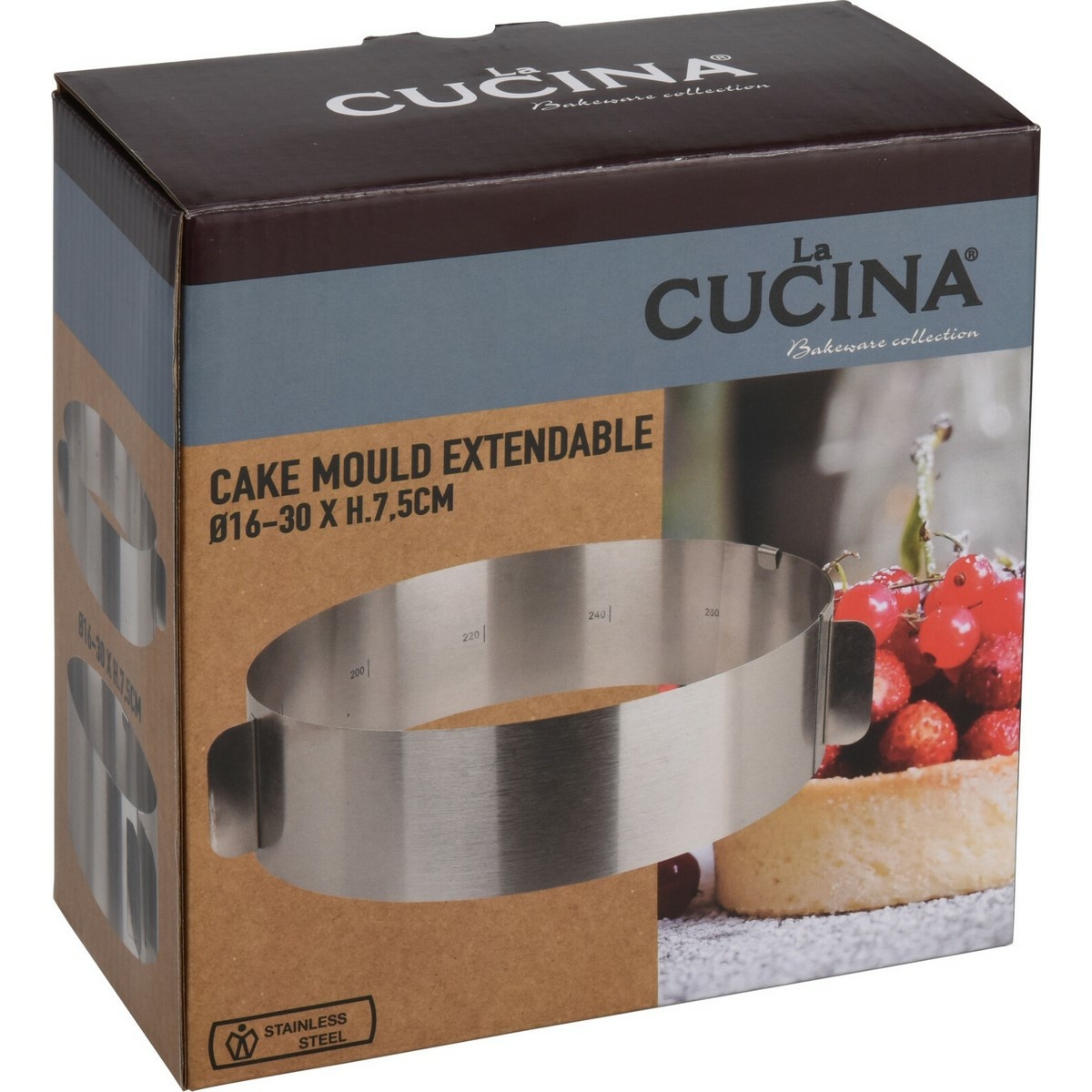 La Cucina Roztažitelná dortová forma, pr. 16-30 cm - thumb (2)