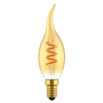 Rabalux Dekorativní LED filament žárovka s točeným vláknem, jantar, E14, C35, 2,5 W, 2200lm