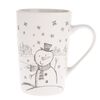 Božični porcelanasti lonček Snežak, 435 ml
